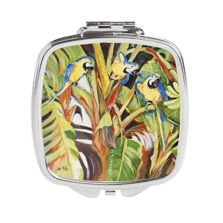 Carolines Treasures Carolines Treasures JMK1281SCM Parrots Compact Mirror JMK1281SCM